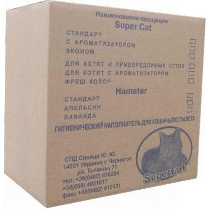 Наполнитель Super Cat Стандарт 12+3 кг